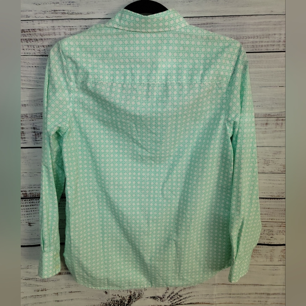 LANDS END S2 3/4 Button-down - Picture 4 of 5